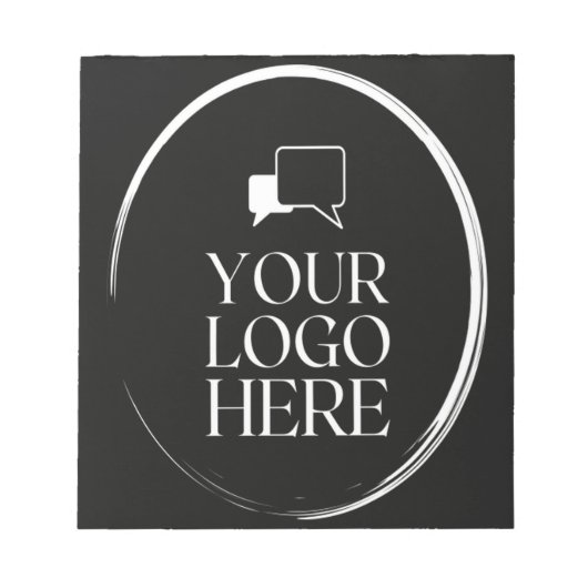 Ihr Logo hier Modern Notizblock (Vorderseite)