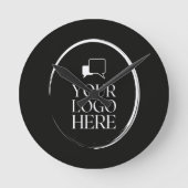 Ihr Logo hier Modern Runde Wanduhr (Vorderseite)