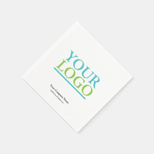 Ihr Logo hier, Name & Website-Werbung Serviette (Ecke)