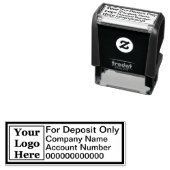 Ihr Logo hier | Nur für Einlagen Bank Permastempel (Beispiel)