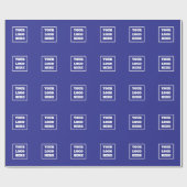 IHR LOGO HIER PERSONALISIERT NAME UND TEXT GESCHEN GESCHENKPAPIER (Flach)