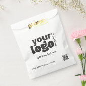 Ihr Logo Hier QR-Code Modern Minimal Einfach Geschenktütchen (Versiegelt)