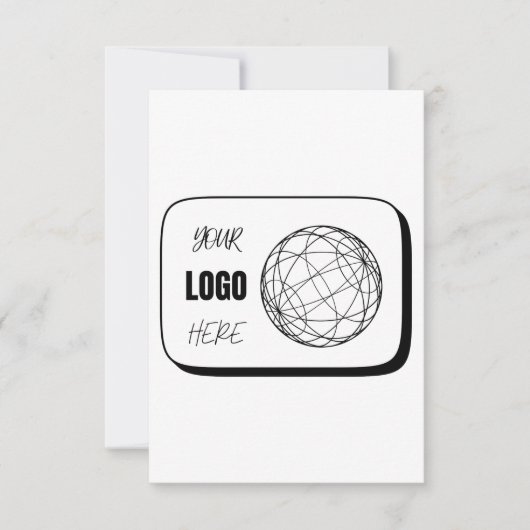 Ihr Logo hier RSVP Karte (Vorderseite)