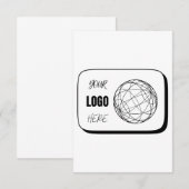 Ihr Logo hier RSVP Karte (Vorne/Hinten)