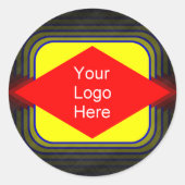 Ihr Logo hier Runder Aufkleber (Vorderseite)