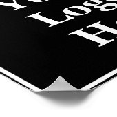 Ihr Logo hier Schwarz und Weiß Poster (Ecke)