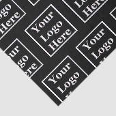 Ihr Logo hier Schwarz und Weiß Seidenpapier (Ausschnitt)