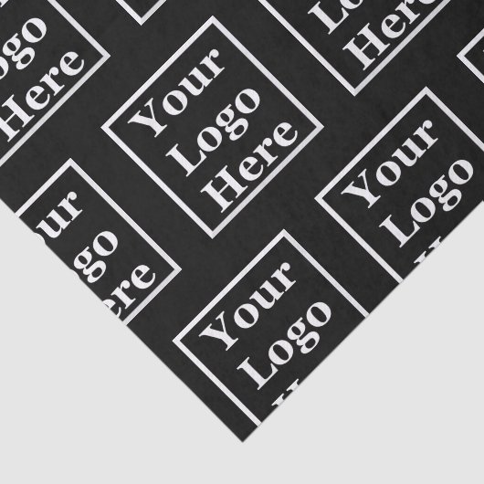 Ihr Logo hier Schwarz und Weiß Seidenpapier (Ausschnitt)