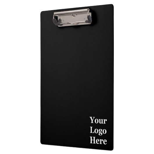 Ihr Logo hier Schwarze Vorlage Klemmbrett (Links)