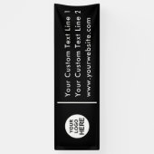 Ihr Logo hier - Schwarzweißbanner Banner (Vertikal)