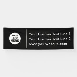 Ihr Logo hier - Schwarzweißbanner Banner