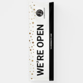 Ihr Logo Hier sind wir für Unternehmen geöffnet Banner (Vertikal)