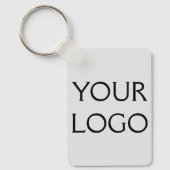 Ihr Logo hier Social Media Wasserfarbenname Schlüsselanhänger (Vorderseite)