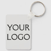 Ihr Logo hier Social Media Wasserfarbenname Schlüsselanhänger (Rückseite)