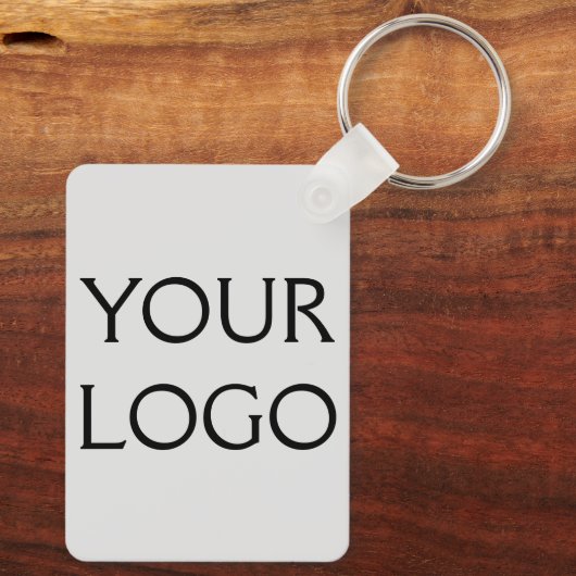 Ihr Logo hier Social Media Wasserfarbenname Schlüsselanhänger (Rückseite)