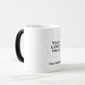 Ihr Logo hier - Standard-Weißer Keramik-Kaffee Verwandlungstasse (Vorderseite Links)
