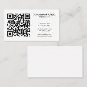Ihr Logo hier Strichcode QR-Muster-Profil Visitenkarte (Vorne/Hinten)
