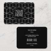 Ihr Logo hier und modernes Muster Visitenkarte (Vorne/Hinten)