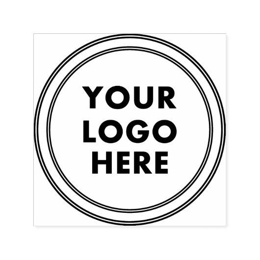 Ihr Logo hier Unternehmen Beruflich Circle Permastempel (Design)