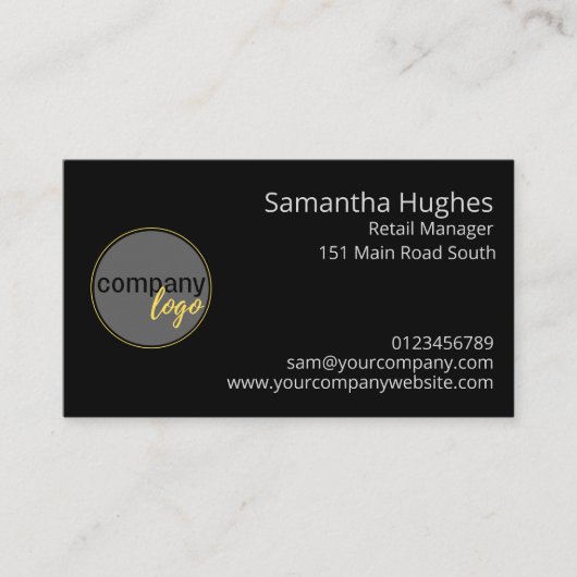 IHR LOGO HIER UNTERNEHMEN BRANDED Business CUSTOM Visitenkarte (Vorderseite)