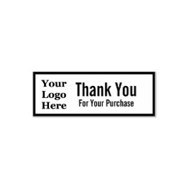 Ihr Logo hier | Vielen Dank für Ihren Einkauf Permastempel