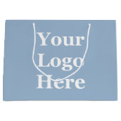 Ihr Logo hier Vorlage Baby Blue Large Geschenktasc Große Geschenktüte (Vorderseite)