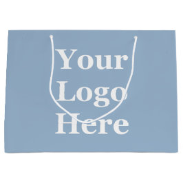 Ihr Logo hier Vorlage Baby Blue Large Geschenktasc Große Geschenktüte