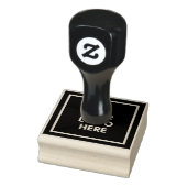 Ihr Logo hier Vorlage für das benutzerdefinierte F Gummistempel (Stempel)