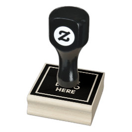 Ihr Logo hier Vorlage für das benutzerdefinierte F Gummistempel