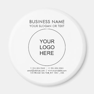 Ihr Logo hier Vorlage für den benutzerdefinierten  Magnet