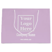 Ihr Logo hier Vorlage für Lilac Große Geschenktüte (Vorderseite)