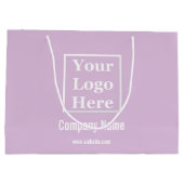 Ihr Logo hier Vorlage für Lilac Große Geschenktüte (Rückseite)