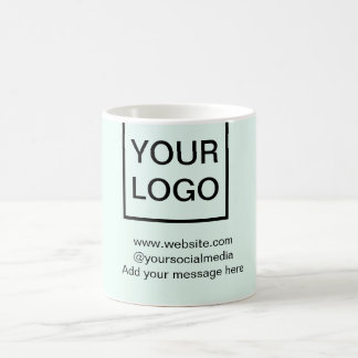 Ihr Logo hier weiß einfache minimale gelbe Linien Kaffeetasse