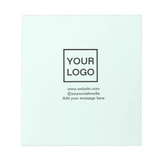 Ihr Logo hier weiß einfache minimale gelbe Linien Notizblock