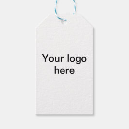 Ihr Logo hier weiß, ganz einfach Geschenkanhänger