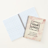 Ihr Logo hier weiß schlicht PINK MARKE No Notizblock (Innenseite)