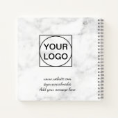 Ihr Logo hier weiß schlicht PINK MARKE No Notizblock (Rückseite)