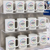 Ihr Logo hier Werbe-Mug | Webseite & Slogan Kaffeetasse