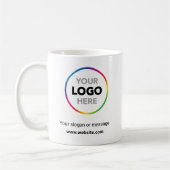 Ihr Logo hier Werbe-Mug | Webseite & Slogan Kaffeetasse (Links)
