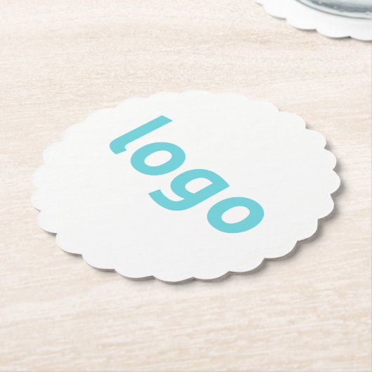 Ihr Logo hier Werbe-Paper-Untersetzer Untersetzer (angewinkelt)