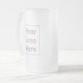 Ihr Logo hier Werbeaktion Mattglas Bierglas (Vorderseite Links)