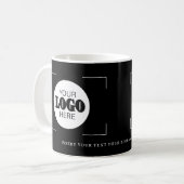 Ihr Logo hier werbender benutzerdefinierter Text s Kaffeetasse (Vorderseite Links)