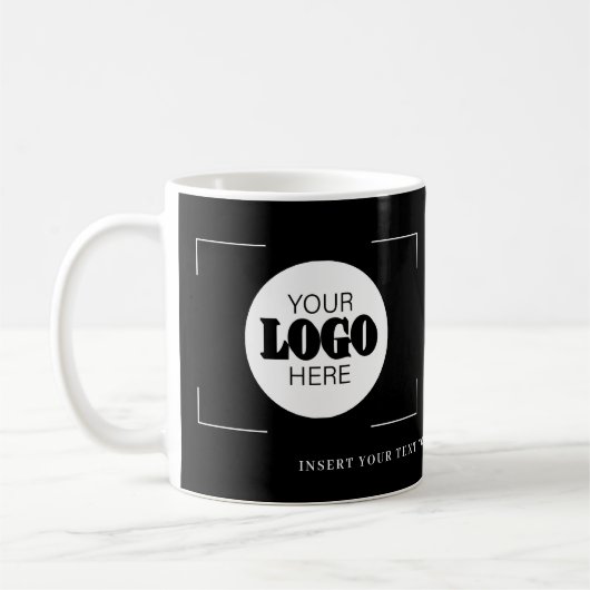 Ihr Logo hier werbender benutzerdefinierter Text s Kaffeetasse (Links)
