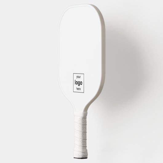 Ihr Logo hier Werbeweiß Pickleball Schläger (Links)