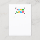 Ihr Logo hier zeigt QR-Code-weiße Grafikkarte an Visitenkarte (Vorderseite)