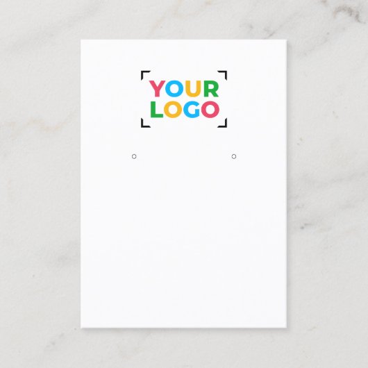 Ihr Logo hier zeigt QR-Code-weiße Grafikkarte an Visitenkarte (Vorderseite)