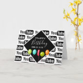 Ihr Logo Hintergrund Mitarbeiter/Kunde Geburtstag Karte (Gelbe Blume)