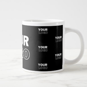 Ihr Logo & Hintergrund Wiederholendes Logo Schwa Jumbo-Tasse