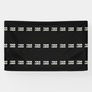 Ihr Logo Horizontal gekacheltes Streifenmuster Banner