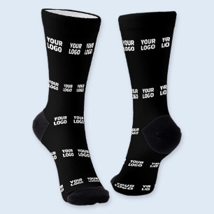 Ihr Logo   Horizontal gekacheltes Streifenmuster  Socken